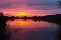 Illustration zum Wetterbegriff Abendrot und Morgenrot