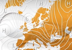 Illustration zum Wetterbegriff Aktionszentren der Atmosphäre