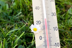 Illustration zum Wetterbegriff Erwärmung