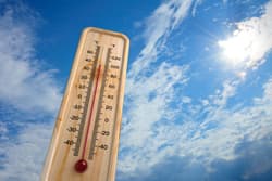 Illustration zum Wetterbegriff Feuchttemperatur