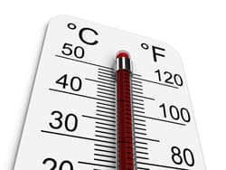 Illustration zum Wetterbegriff Höchsttemperatur