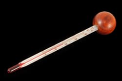 Illustration zum Wetterbegriff Katathermometer
