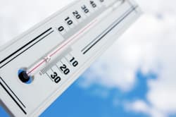 Illustration zum Wetterbegriff Lufttemperatur