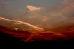 Illustration zum Wetterbegriff Purpurlicht