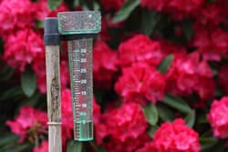 Illustration zum Wetterbegriff Regenmesser