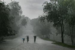 Illustration zum Wetterbegriff Schauer