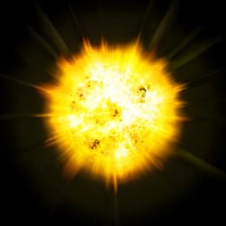 Illustration zum Wetterbegriff Sonnenflecken