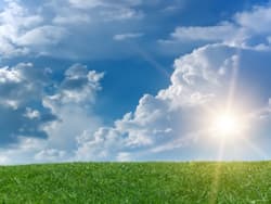 Illustration zum Wetterbegriff Sonnenstrahlung