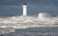 Illustration zum Wetterbegriff Sturmflut