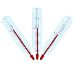 Illustration zum Wetterbegriff Temperaturgradient