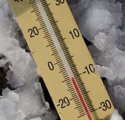 Illustration zum Wetterbegriff Tiefsttemperatur