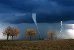Illustration zum Wetterbegriff Tornado