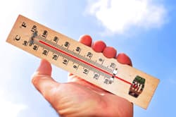 Illustration zum Wetterbegriff Virtuelle Temperatur