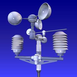 Illustration zum Wetterbegriff Wetterautomaten