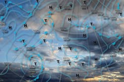 Illustration zum Wetterbegriff Wetterlage