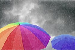 Illustration zum Wetterbegriff Zyklonales Wetter