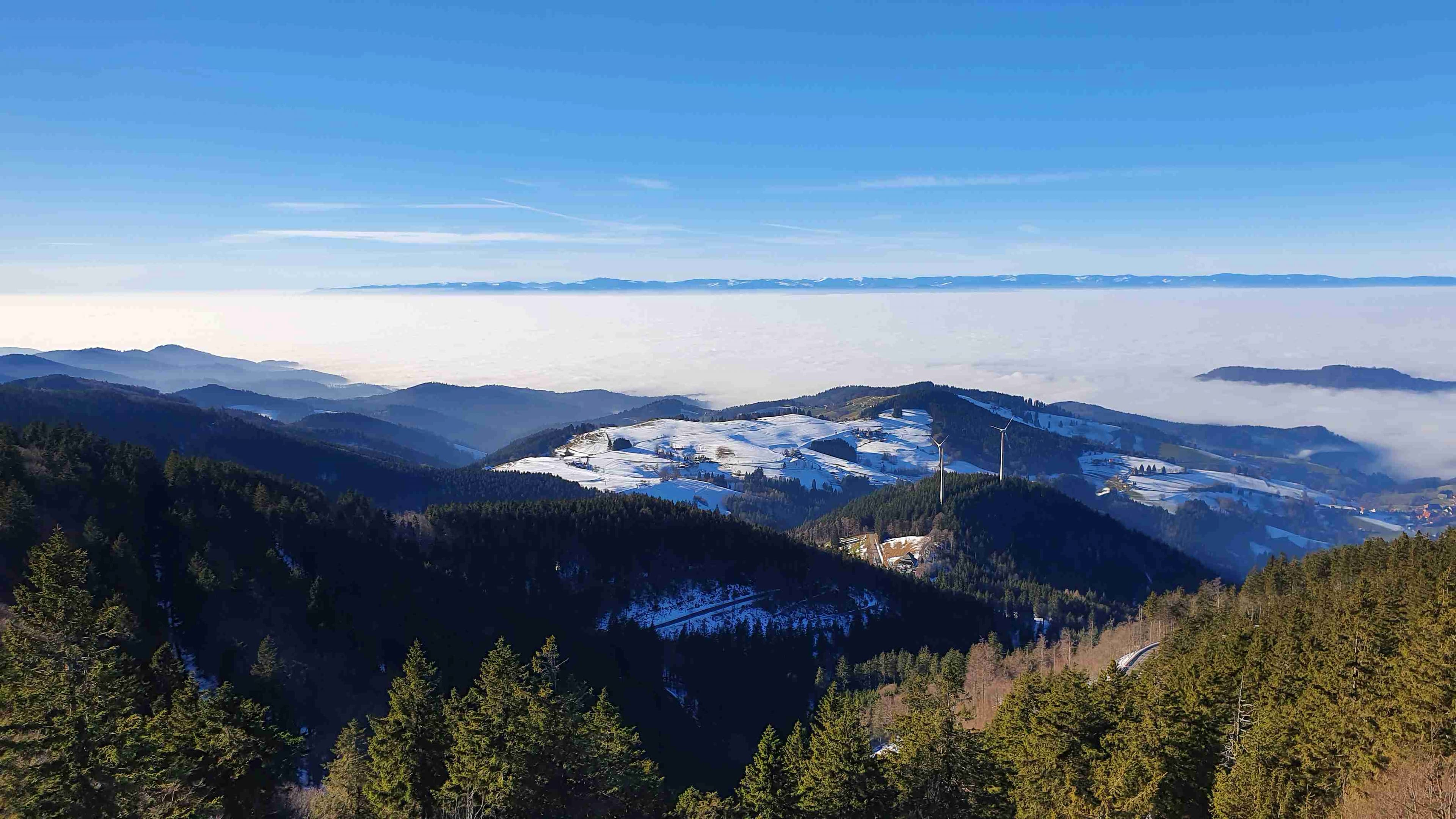 Nur in den Hochlagen Sonnenschein