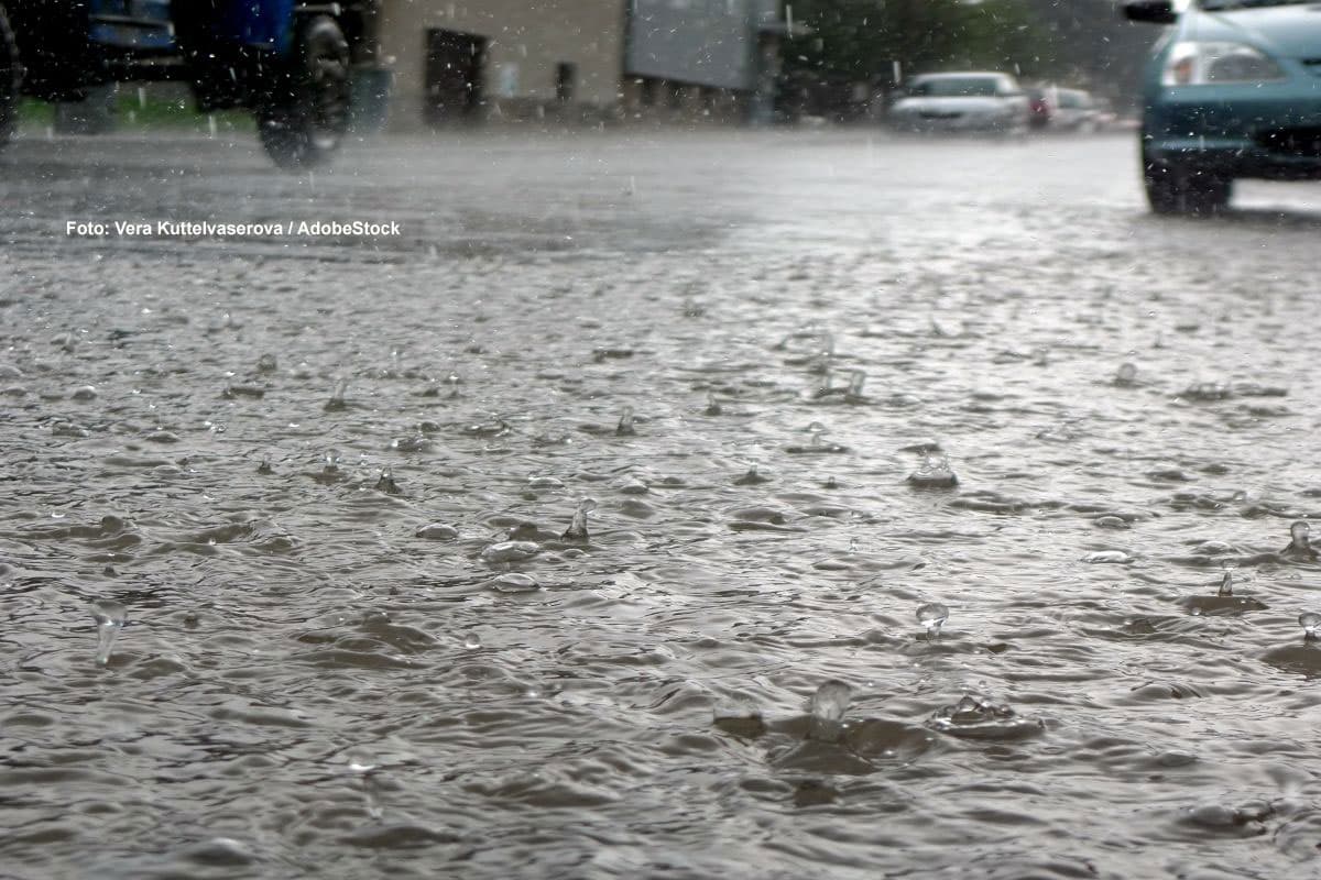 Weiterer Starkregen, dann Wetterberuhigung