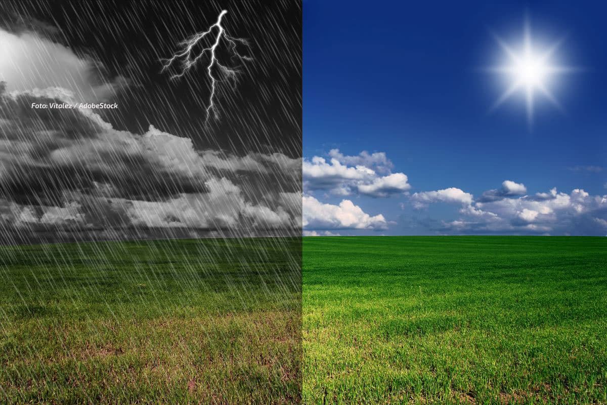 Erst Sonne, später Gewitter