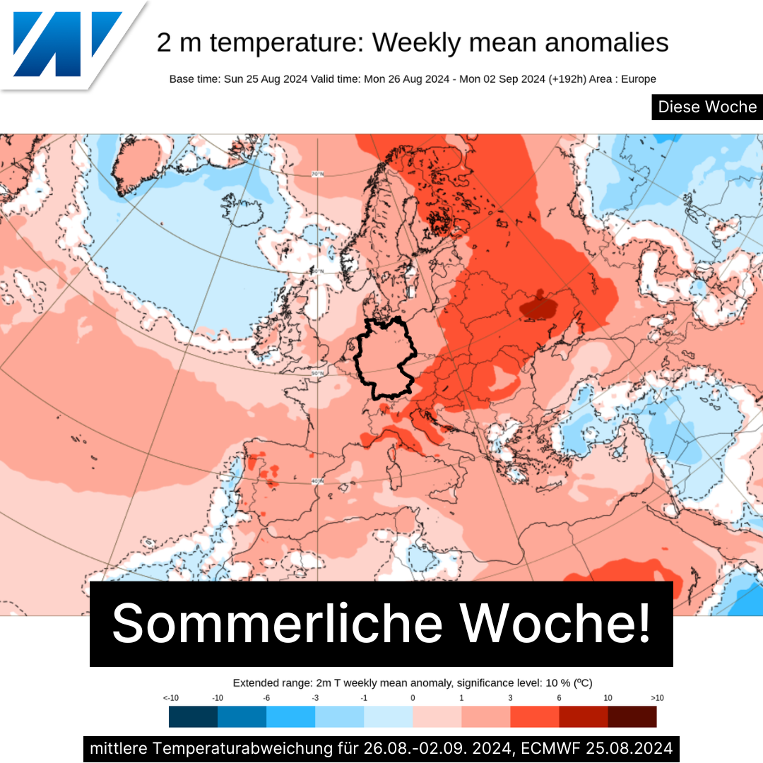 Sommerliche Woche mit viel Sonnenschein!