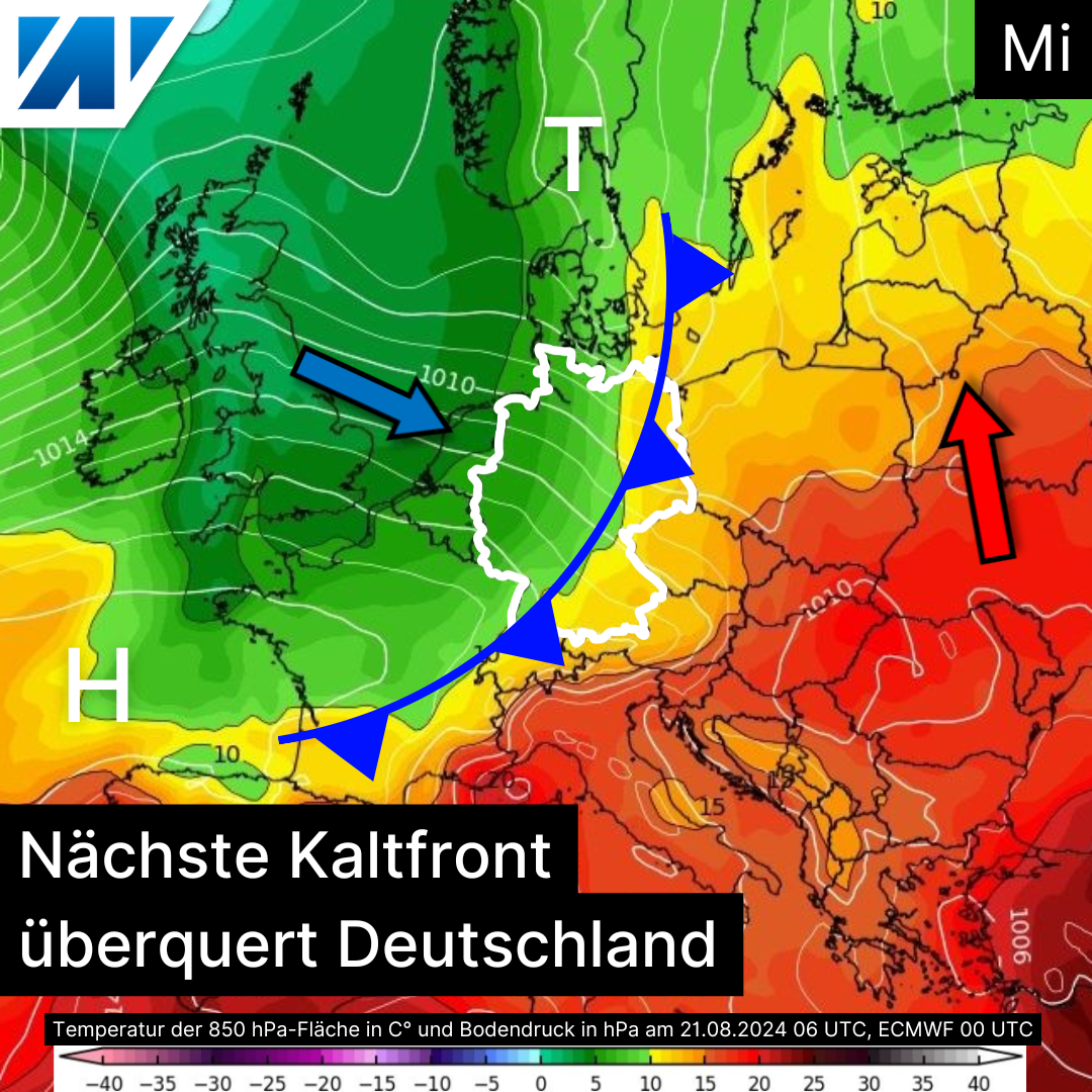 Nächste Kaltfront überquert Deutschland!