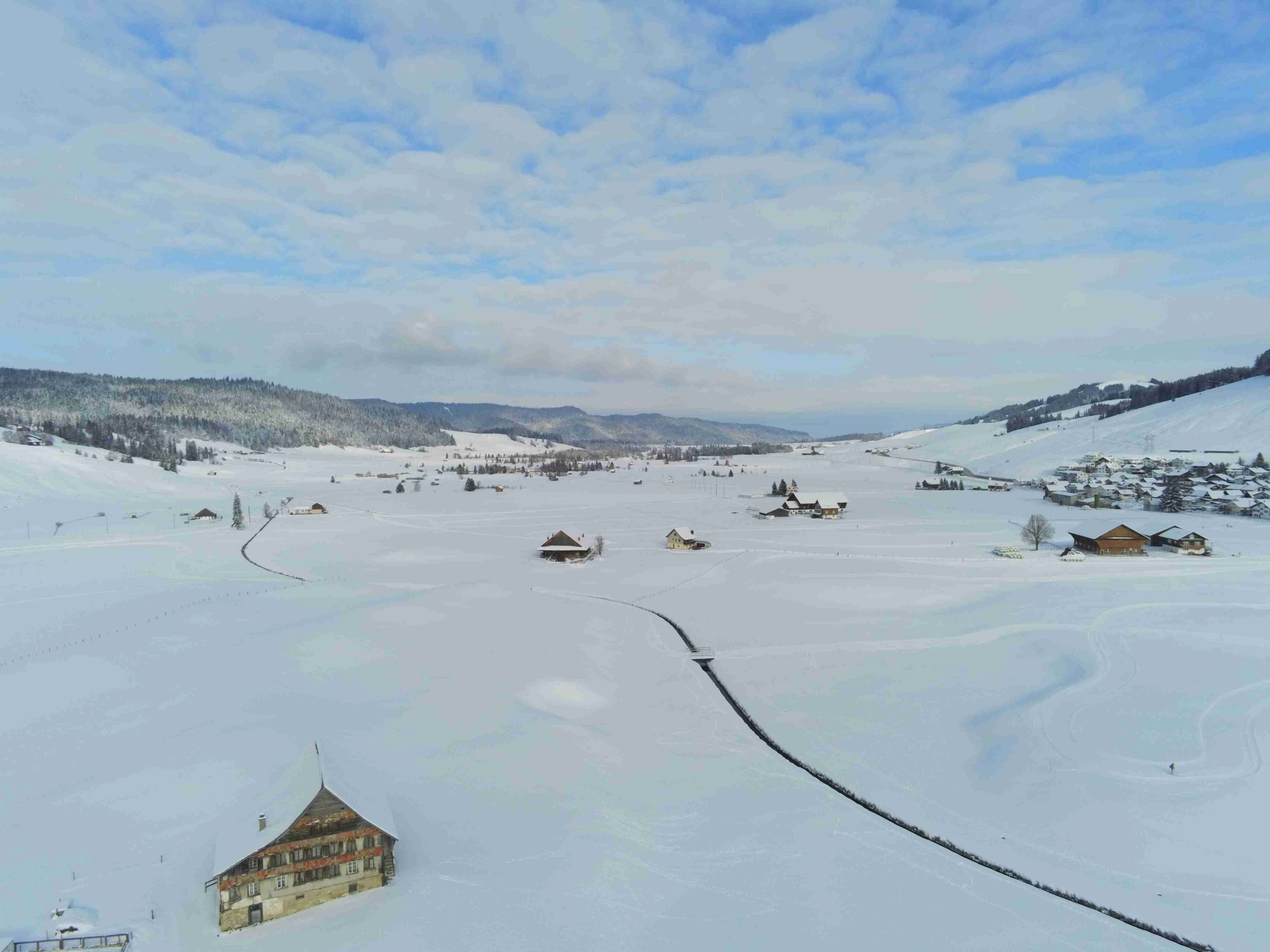 Nach dem Sturm: Schnee!