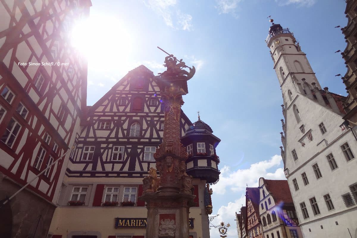 Sonne und schweißtreibende Temperaturen