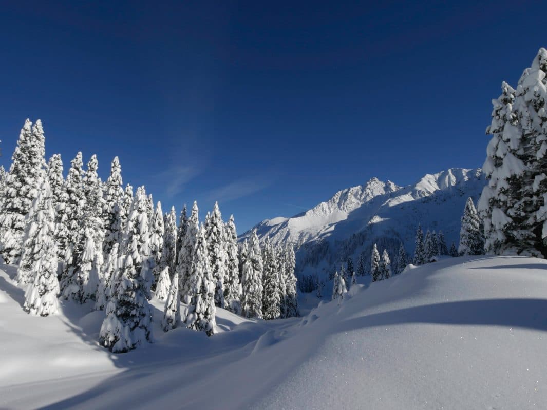 Wintereinbruch in den Alpen