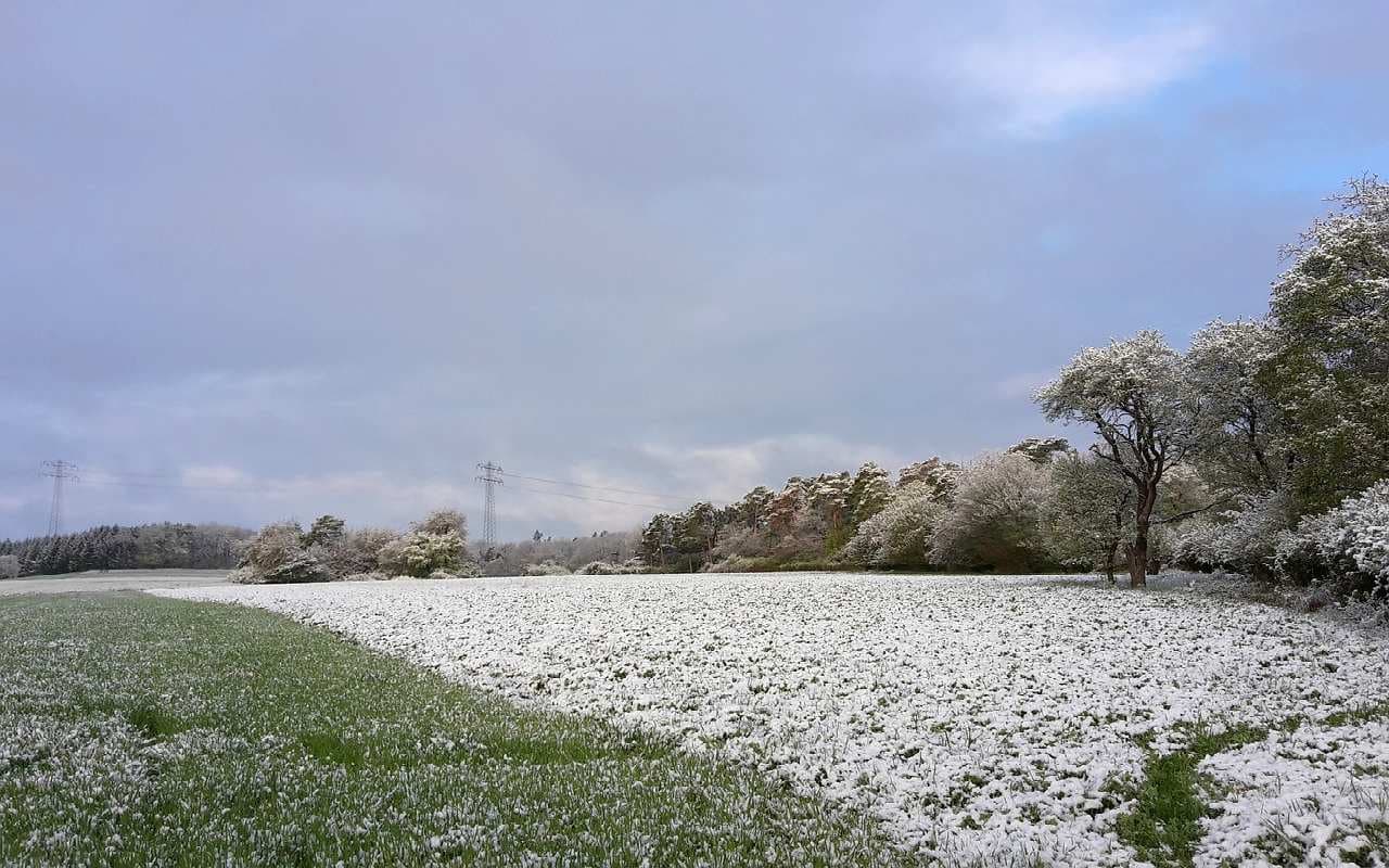  Teils sonnig, teils wechselhaft mit Schnee und Regen 