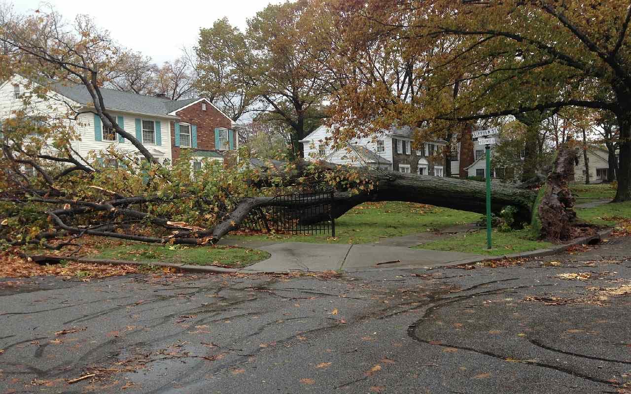 Sturm Kirsten überquert uns