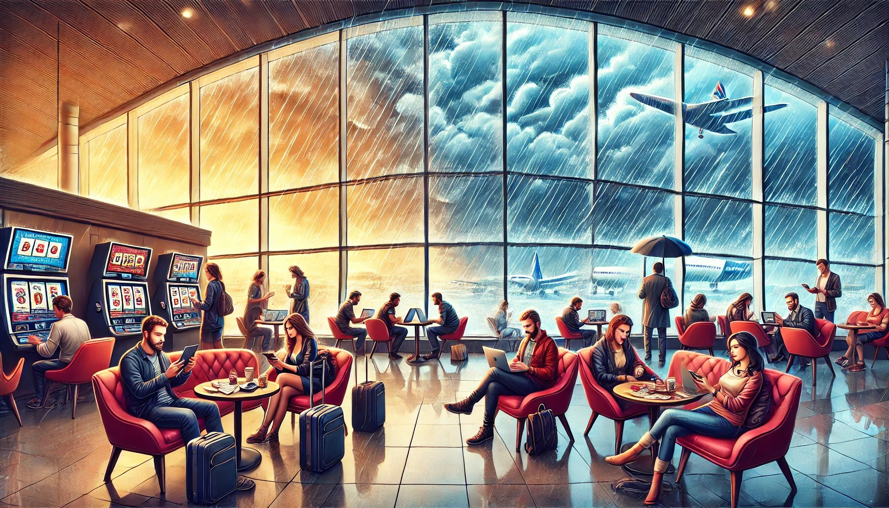 Wenn das Wetter zuschlägt: Wie Reisende sich mit Online-Casinospielen die Zeit vertreiben