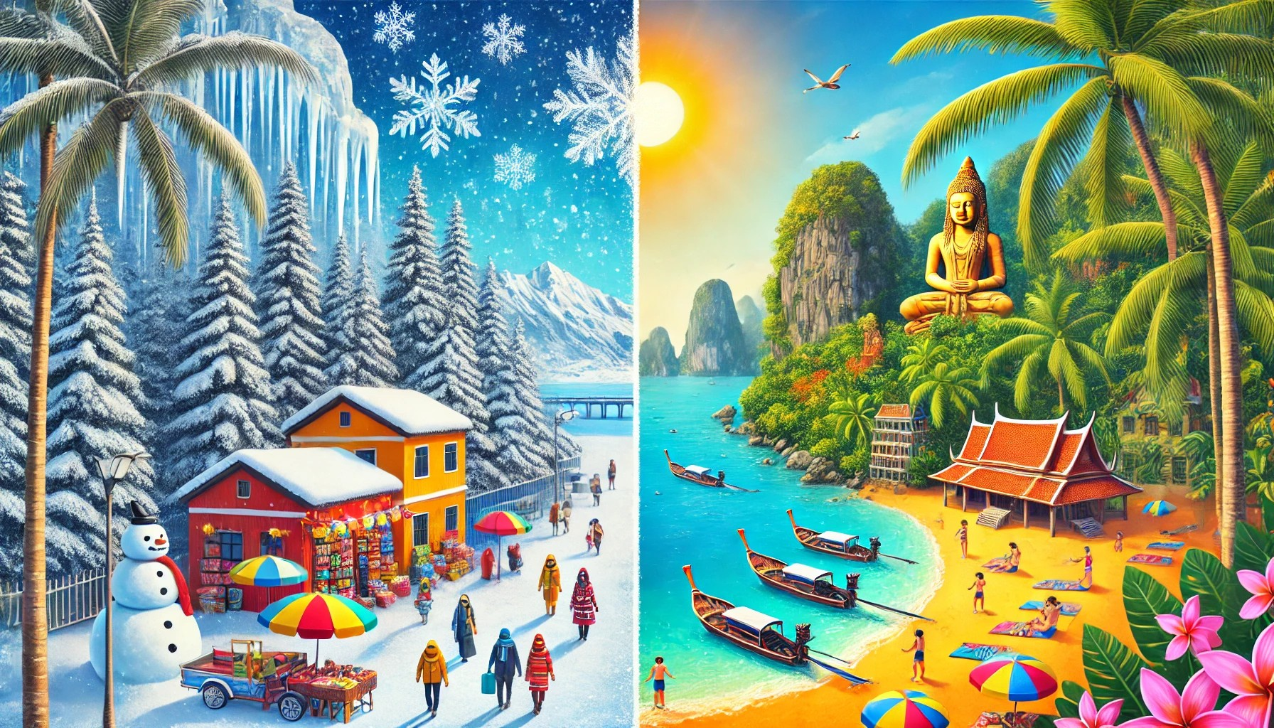 Dem Winterwetter mit einer Reise nach Vietnam oder Thailand entkommen